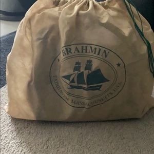 Brahmin black quilted chain handbag